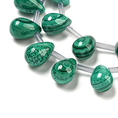 Natural Malachlite Beads Strands G-Q185-A01-02-1