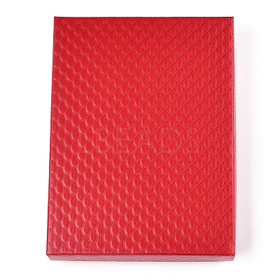 Rhombus Textured Cardboard Jewelry Boxes CBOX-T006-01D-1