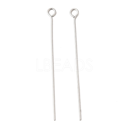 Non-Tarnish 304 Stainless Steel Eye Pin X-STAS-R045-45mm-1