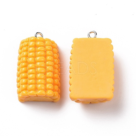 Opaque Resin Vegetables Pendants RESI-H144-08-1