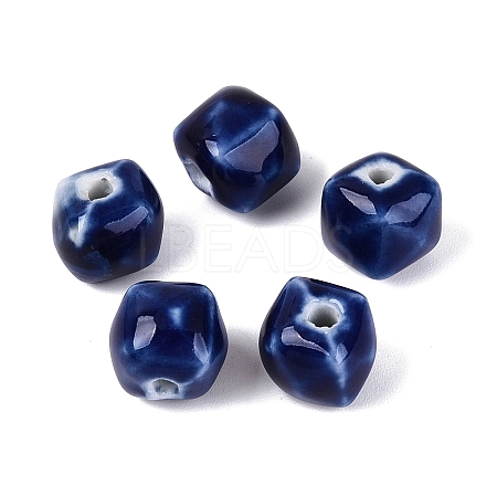 Vintage Handmade Porcelain Beads PORC-N013-18-04-1