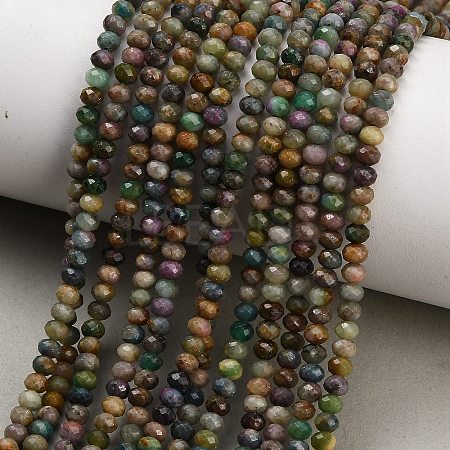 Natural Multicolor Tourmaline Beads Strands GG-CBA9722-B03-01-1