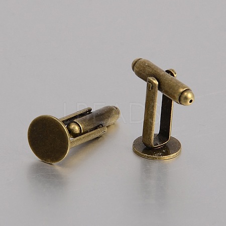Brass Cuff Button KK-J184-31AB-NF-1