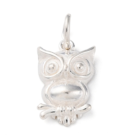 925 Sterling Silver Owl Charms STER-G045-14S-1