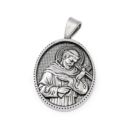 304 Stainless Steel Pendants LS-STAS-M103-01AS-06-1