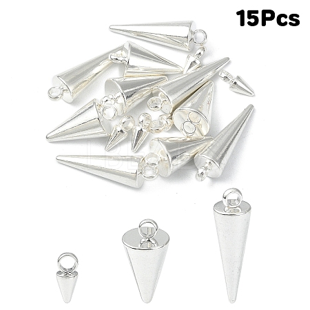 15Pcs 3 Styles 304 Stainless Steel Pendants STAS-YW0002-71S-1