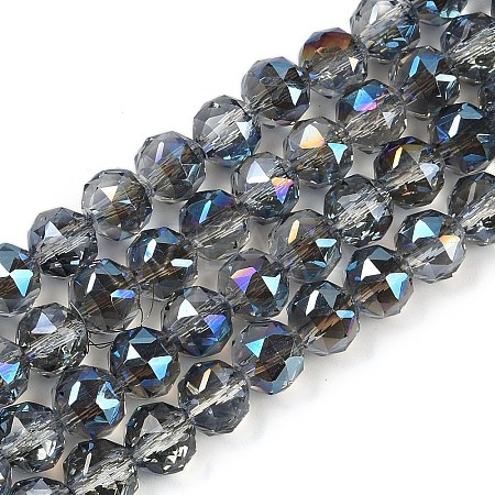 Transparent Electroplate Glass Beads Strands EGLA-N002-34C-C22-1