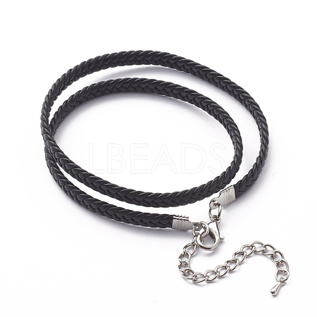 Braided Waxed Polyester Cord Necklaces Making NJEW-Z011-02-1