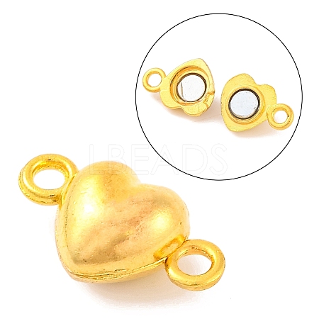 Alloy Magnetic Clasps with Loops PALLOY-L234-01G-NF-1
