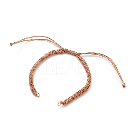 Adjustable Braided Polyester Cord Bracelet Making AJEW-JB00763-03-1