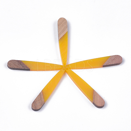 Resin & Walnut Wood Pendants RESI-S358-40C-1