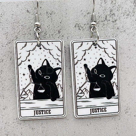 Cartoon Theme Acrylic Dangle Earrings FS-WG40F70-04-1