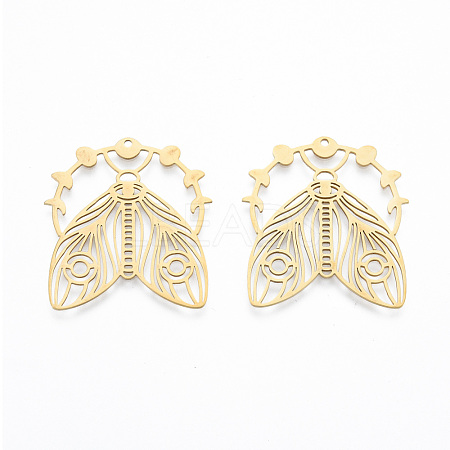 201 Stainless Steel Pendants STAS-N090-LA925-2-1
