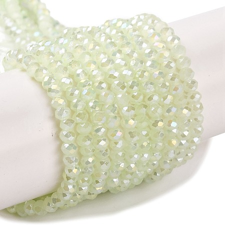 Baking Electroplate Glass Beads Strands X-DGLA-A039-J2MM-B17-1