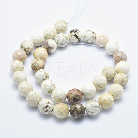 Natural Magnesite Beads Strands X-G-K226-8mm-01-1