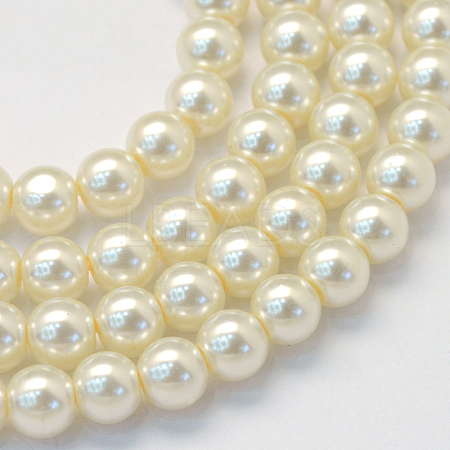 Baking Painted Glass Pearl Bead Strands X-HY-Q003-5mm-02-1