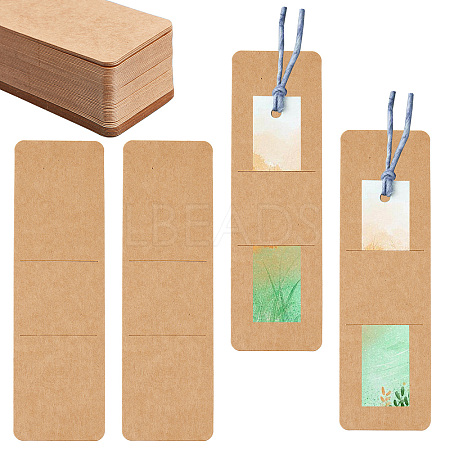 Rectangle Kraft Bookmark Sleeves AJEW-WH0041-42-1