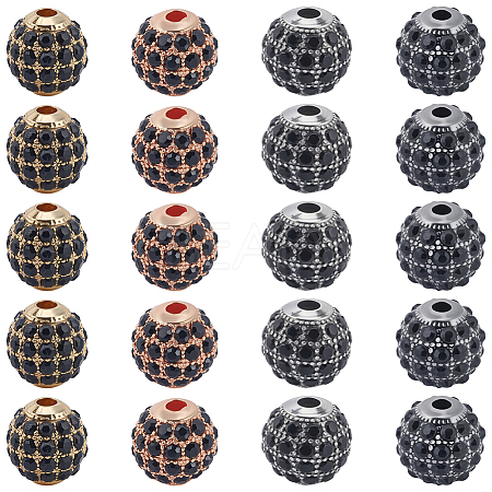 20Pcs 4 Colors Alloy Beads FIND-PA0001-11-1
