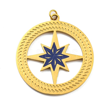 Ion Plating(IP) 304 Stainless Steel Pendants STAS-O003-11G-1