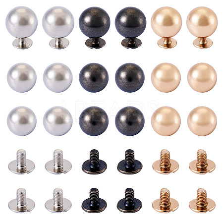 18 Sets 3 Colors Iron Screws FIND-TA0006-29C-1
