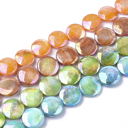 Freshwater Shell Beads Strands SHEL-S274-52-1