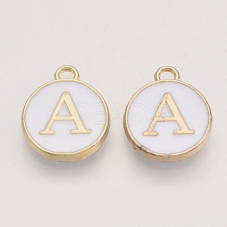 Golden Plated Alloy Charms LS-ENAM-S118-01A-1