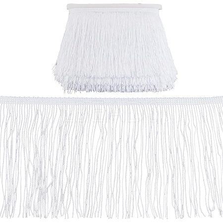 Polyester Tassel Fringe Trimming FIND-WH0043-60C-1