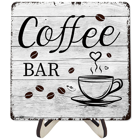 Coffee Bar Wood Display Easels ODIS-WH20016-002-1