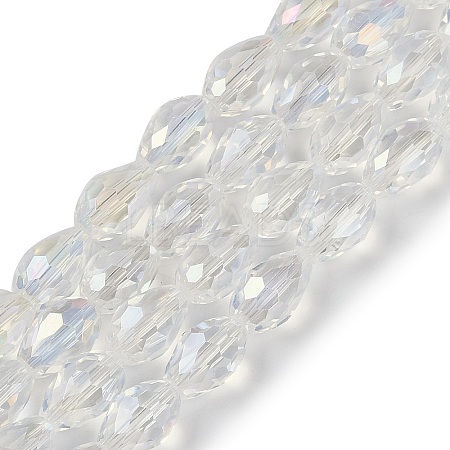 Transparent Electroplate Glass Beads Strands LS-EGLA-N013-T4mm-B01-1