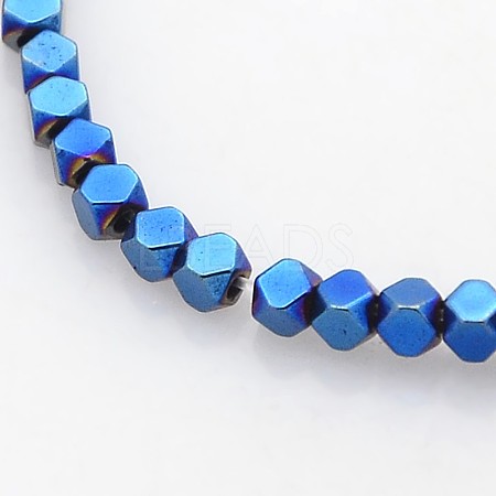 Electroplate Non-magnetic Synthetic Hematite Beads Strands G-J212C-03-1