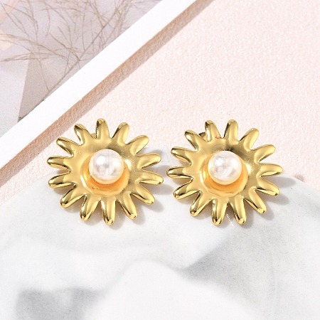 304 Stainless Steel Stud Earrings SA-CBA46AF-11G-1