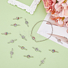 SUPERFINDINGS 40Pcs 2 Colors Alloy Connector Charms FIND-FH0010-75-5
