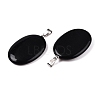 Natural Obsidian Pendants G-T138-207A-2