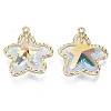 Glass Rhinestone Pendants GLAA-N038-15A-A01-2