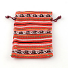 Ethnic Style Cloth Packing Pouches Drawstring Bags ABAG-R006-10x14-01H-1