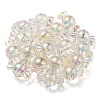 UV Plating Rainbow Iridescent Acrylic Beads PACR-E001-01H-4