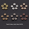 Flat Round Brass Spacer Beads KK-PH0036-56-8