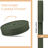 5 Yards Polycotton Ribbon OCOR-WH0078-169A-2