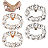 4Pcs 2 Colors Zinc Alloy Crystal Rhinestone Shoe Decoration FIND-GO0002-30-1