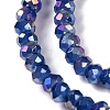 Baking Electroplate Glass Beads Strands X-DGLA-A039-J2MM-B04-3