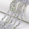 Electroplate Glass Beads Strands EGLA-A034-J8mm-S07-1