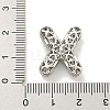 Platinum Plated Brass Micro Pave Cubic Zirconia Pendants KK-L073-001P-X-3