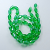 Electroplate Glass Beads Strands EGLA-R008-15x10mm-3-2