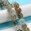 Natural Green Rutilated Quartz Beads Strands G-A219-A03-05-4