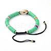 (Jewelry Parties Factory Sale)Adjustable Nylon Cord Braided Bead Bracelets BJEW-JB04886-4