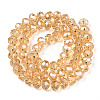 Electroplate Glass Beads Strands EGLA-A034-T4mm-A30-3