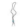 Oval Synthetic Turquoise Laria Necklace for Men Women NJEW-WH0011-17AS-1