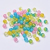 5 Colors Spray Painted & Baking Paint Crackle Glass Beads CCG-X0010-09-8mm-2