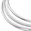 Non-Tarnish 3Pcs 304 Stainless Steel Plain Bangles Set BJEW-G684-02A-P-3