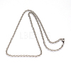 Tarnish Resistant 201 Stainless Steel Cable Chains Necklaces NJEW-L416-01-2